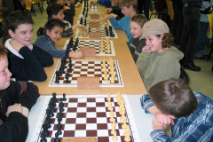 Van Spijk Grand Prix schaaktoernooi 21-3-2004Thijmen tegen Lars Strolenberg
