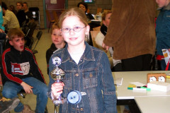 Van Spijk Grand Prix schaaktoernooi 21-3-2004Vierde plaats E-categorie Inge Strolenberg (Pionneke)