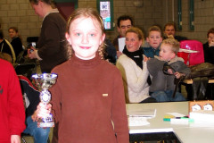 Van Spijk Grand Prix schaaktoernooi 21-3-2004Eerste plaats F-categorie Diana Dalemans (Voerendaal)