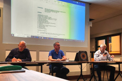 ALV 20230831 Het Bestuur v.l..n.r : Bas van der Grinten, Gerard in het Veld en Geert Hovens