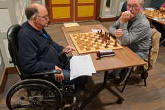Clubavond 20231012 Hans Leenders (links) tegen Frank van Overbeek
