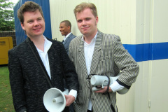Zomerparkfeest 2011 Dress to Play Chess Joep Nabuurs (links) en Mart Nabuurs