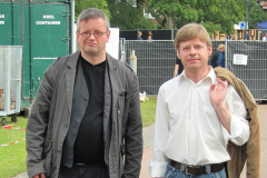 Zomerparkfeest 2011 Dress to Play Chess Geert Hovens (links) en Stephan Thijssen