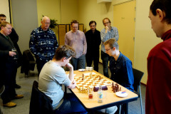 KNSB wedstrijd 2016-04-02 Dirk van Dooren (links) tegen Joep Nabuurs