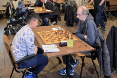 Rudi van Gool (rechts) tegen Xiheng Zhang