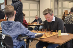 Joep Nabuurs (rechts) tegen Erwin Kalle.