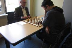 KNSB 20140308 Bord 1 Paul van der Sterren (links) en Maarten Strijbos