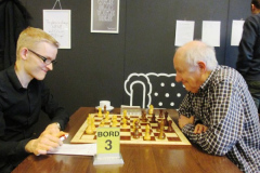 LimianZ rapid 2016 Egbert Clevers (links) tegen Piet Thijssen