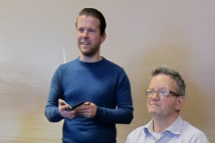 LISB wedstrijd 2016-01-10  Dirk Bergmans (links) en Geert Hovens