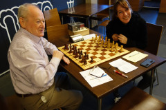 LiSB competitie 13 maart 2016 Boen Jacobs (links) tegen Cindy Harder
