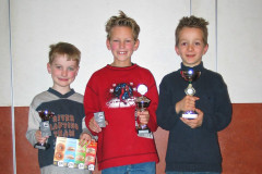Noord Limburgs Jeugd kampioenschap 20-11-2004 G F en E kampioenen 20-11-2004 Willem Cremers, Willem Suilen Victor Peeters