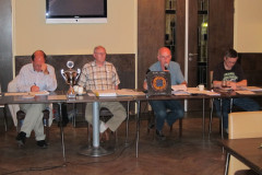 ALV 25-8-2011 Het bestuur: Bas van der Grinten, Piet Thijssen, Ad Burgmans, Geert Hovens