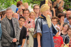 Zomerparkfeest 2011 Dress to Play Chess (Links Geert Hovens, Thijmen Smith en Jacques Faassen)