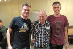 Winnaars Zomersnelschaaktoernooi 28-7-2011 Links Mart Nabuurs A-groep, rechts Harm Denissen B-groep