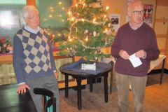 Ald Weishoes 20121215, Huldiging Henk Suurhoff: Henk (l) wordt toegesproken door Ad Burgmans