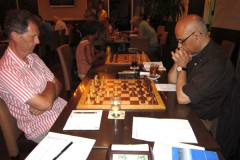 Rabobank Venlo Open 2013. Albert Houwen (Li) tegen Peter Smith