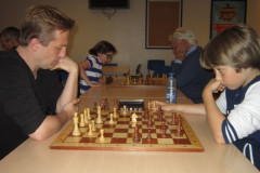 Vlaaientoernooi 2013 Pim Lammes (l) tegen Max Warmerdam