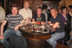 Clubkampioenschap 2009, Toeschouwers v.l.n.r.  Joep, Marc, Ron, Nico en Annemie Faassen