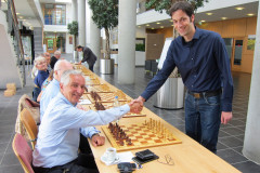 Simultaan Martijn Dambacher, Sittard 20150903 Frank Clevers (links) en Martijn Dambacher
