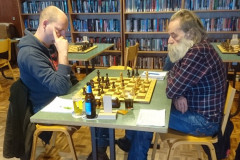 LISB 2016-11-27  John de Laat (links) tegen Gerben Oosterbaan (rechts)