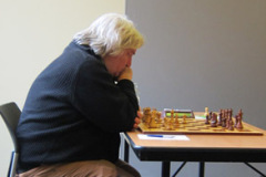 KNSB 17 december 2017: Jan Timman bord 1 van SV Wageningen