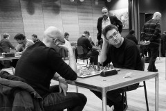 KNSB 20180203: GM Andrei Orlov met zwart tegen FM Jaap Houben