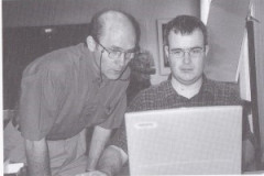 Piet Boonen (rechts) met Rien Waltmans in het jaar 2000