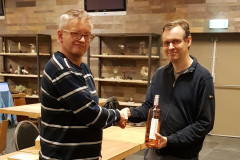 Henk van Gool winnaar A-groep Gongschaaktoernooi 2019, foto Bas van der Grinten
