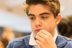 NK Jeugd 2019: Ronde 3 Siem van Dael, foto Schaaksite