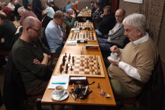 John de Laat (links) van Venlo 1 en Gert Deichmann van Voerendaal 1. (foto: Rick Wagemakers)