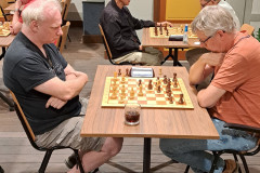 Peter Timmermans (links) tegen John Stikkelbroeck