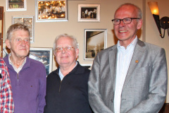 Uitreiking erelidmaatschap LiSB, Venlo 20141106: vlnr Huub Borghouts, Hub van Spijk en Paul van der Sterren 