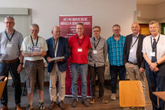 20250712 NK Venlo. Vrijwilligers John Stikkelbroeck, Geert Hovens, Bas van der Grinten, Gerard in ’t Veld, Henk van Gool, Rick Wagemakers, Hans van Mulekom en toernooidirecteur Ad Bruijns. (Foto Ad Bruijns)