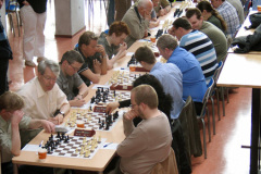 NK Jeugd 2009 Venlo Krefeld: Links Venlo met op bord 1 Stephan Thijssen, bord 2 Hans Everaars, bord 3 Geert Hovens , bord 4 Nico van der Hoogt, bord 5 Guido Faassen, bord 7 Jan op de Laak