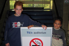 Nederlands Rapidkampioenschap voor de Jeugd op 11 oktober 2003 in de TU Eindhoven. Guido Faassen en Thijmen Smith