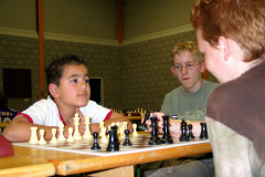 Open NK Rapid voor jeugdteams 200426 september 2004 te Mierlo.Op het eind van de dag nog een spelletje