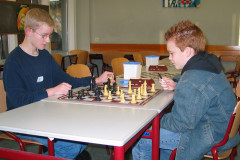 Egbert Clevers (links) en Guido Faassen (rechts) spelen in