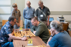 Rapid 20250708. Linksvoor Joop Jansen, staand midden Johan Jacobs en rechts Geert Hovens.  (Foto Ad Bruijns)