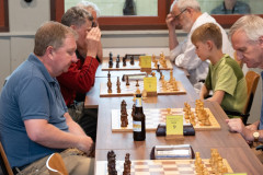 20250711 NK Venlo. Rapidtoernooi, links Kim Clabbers, (Foto KNSB/Schaakbond) 