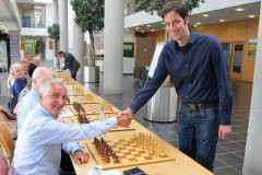 Simultaan Martijn Dambacher, Sittard 20150903 Frank Clevers (links) en Martijn Dambacher