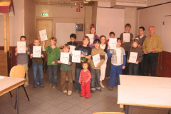 Stap examens Ald Weshoes 20090516. Rechts examinator Ad Burgmans