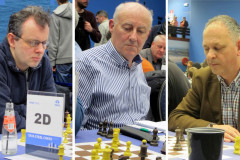 Tata Steel  Chess 2017: V,l,n,r, Henk van Gool, Piet Thijssen en Hans van Mulekom