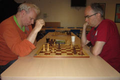 Vlaaientoernooi 2013 Peter Timmermans tegen René Kniest (rechts)