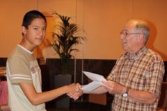 Zomersnelschaak 2009 A-groep: eerste dagprijs Nick Bijlsma
