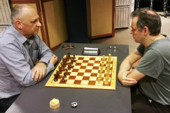 Zomer Snelschaaktoernooi 2021: Hans van Mulekom (links) en Henk van Gool