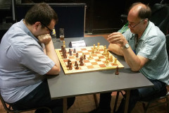 Zomer Snelschaaktoernooi 2021: Frans Hol (links) en Hans Leenders