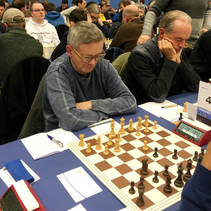 Tata Chess 2019: Geert Hovens (foto Hans van Mulekom)